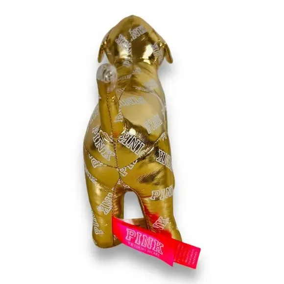 Victoria’s Secret PINK Gold Mini Dog Plush 2014 Fashion Show - Picture 5 of 7